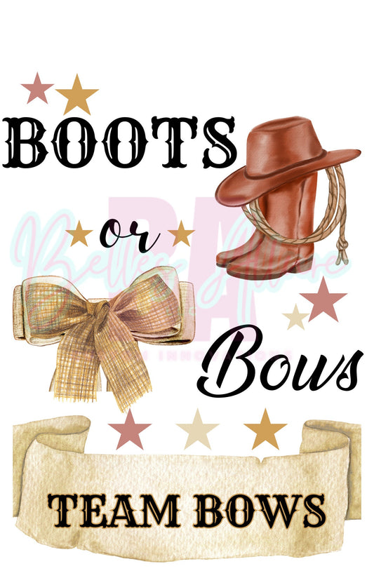 Boot or Bows Digital Gender Reveal