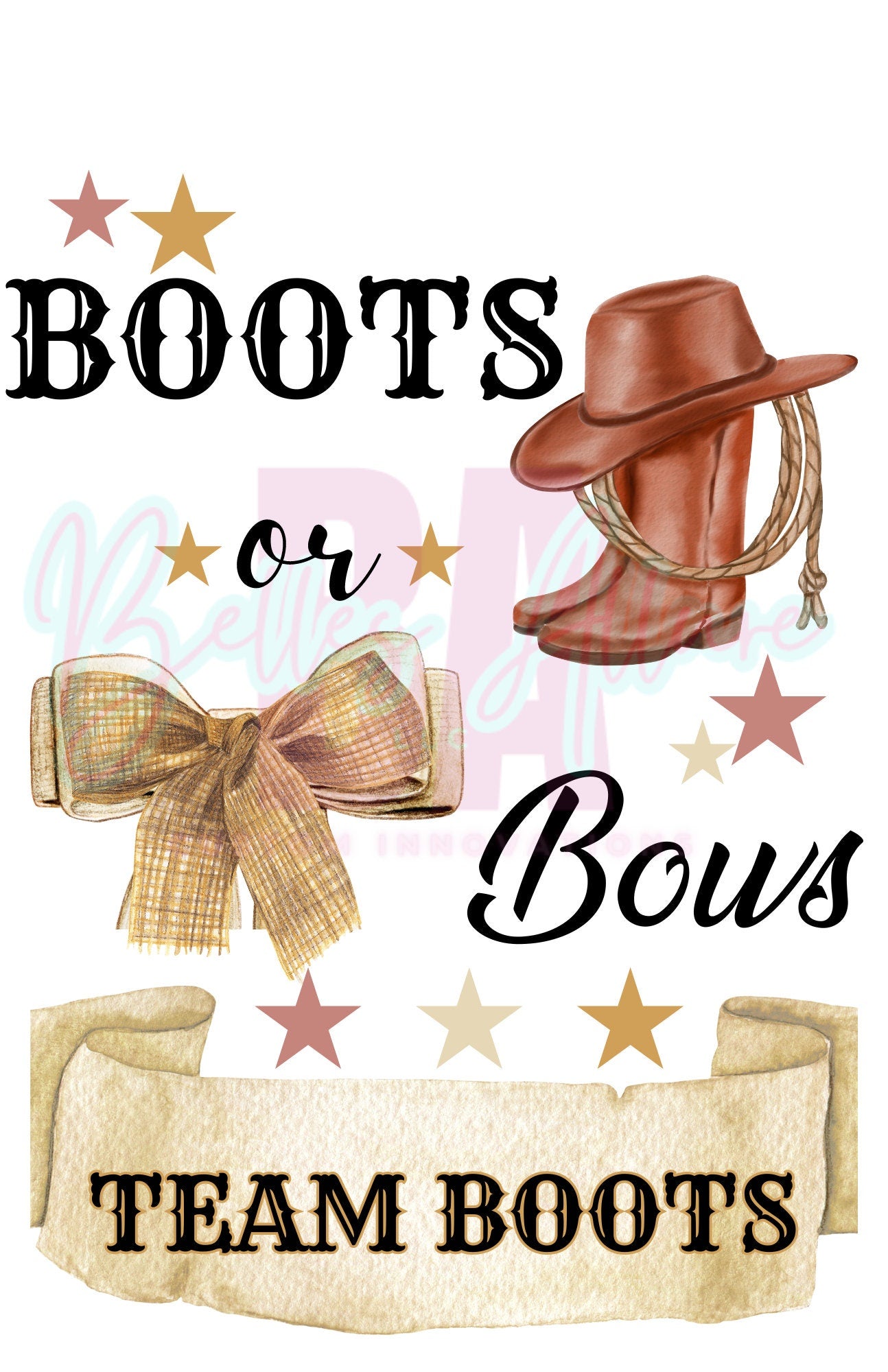 Boot or Bows Digital Gender Reveal